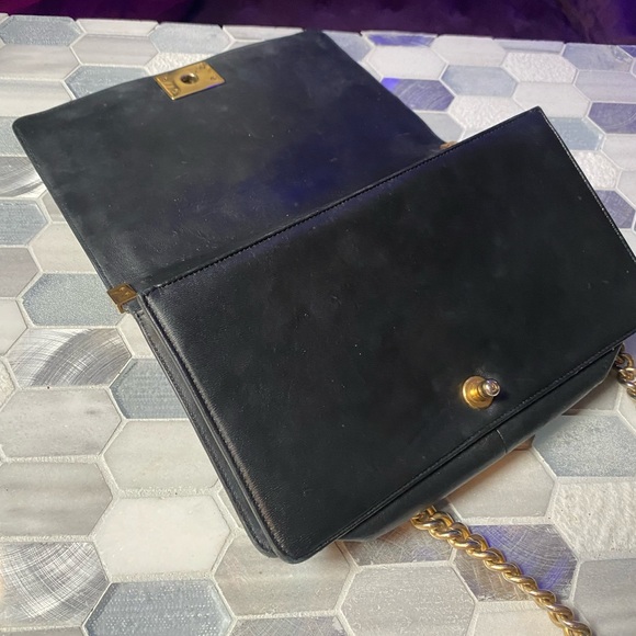 Chanel medium calf leather black Le Boy Bag gold hardware - Picture 9 of 9